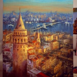(Galata kulesi) Canvas Tablo