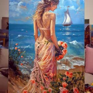 (Sahilde) Canvas Tablo